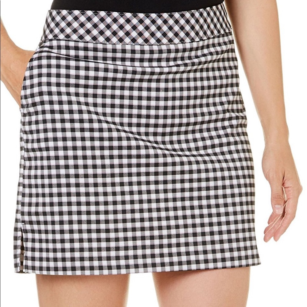 Izod Golf Skirt Skort 16 Gingham